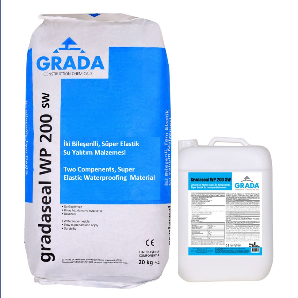 Super Elastic Waterproofing Mortar GRADASEAL WP200 SW